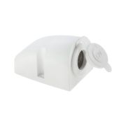 Разъем прикуривателя для крепления на приборной панели, белый