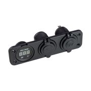 Панель с USB-разъемом 5в 2.1А, прикуривателем и вольтметром