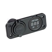 Разъем USB 5в 3.1А и цифровой вольтметр