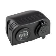 Разъем прикуривателя и цифровой вольтметр для крепления на приборной панели