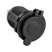 Разъем прикуривателя врезной, светодиодный, красный