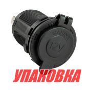 Разъем прикуривателя врезной, светодиодный, красный (упаковка из 10 шт.)