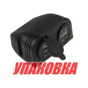 Разъем USB 5 В 3.1А и цифровой вольтметр для крепления на приборную панель (упаковка из 20 шт.)