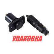 Разъем прикуривателя со штекером и индикатором 12 В (упаковка из 20 шт.)