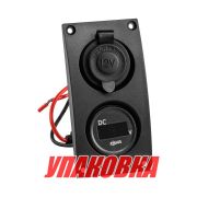 Панель с вольтметром и прикуривателем (упаковка из 5 шт.)