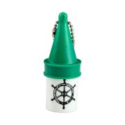 Брелок для ключей пластиковый, зеленый