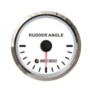 Указатель угла поворота руля, белый циферблат, нержавеющий ободок, д. 52 мм, 87-900 Ом, Marine Rocket