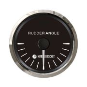Указатель угла поворота руля, черный циферблат, нержавеющий ободок, д. 52 мм, 87-900 Ом, Marine Rocket