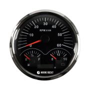 Прибор многофункциональный 4 в 1, черный циферблат, нержавеющий ободок, д. 110 мм, Marine Rocket