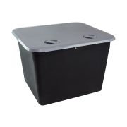 Ящик врезной с крышкой, серый, 459х514х330 мм