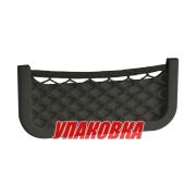 Накладной карман с сеткой 250x115x30 мм, черный (упаковка из 16 шт.)