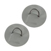 Кольцо D-образное малое, серое, 2 шт