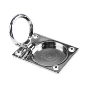 Ручка палубная потайная 63х48х8 мм, хромированная латунь