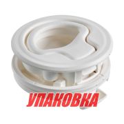 Ручка для люка врезная, утапливаемая, белая (упаковка из 16 шт.)