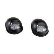 Огни ходовые светодиодные, черный корпус, комплект