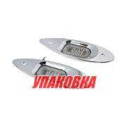 Огни ходовые врезные светодиодные, нержавеющий корпус (упаковка из 6 шт.)