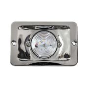 Огонь кормовой прямоугольный, светодиодный, нержавеющая сталь