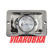 Огонь кормовой прямоугольный, светодиодный, нержавеющая сталь (упаковка из 10 шт.)