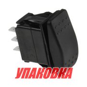 Переключатель трехпозиционный (ON)-OFF-(ON) 12 В/20А 3Р без фиксации (упаковка из 25 шт.)