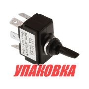 Тумблер трехпозиционный (ON)-OFF-(ON) 12 В/15А 6P (упаковка из 5 шт.)