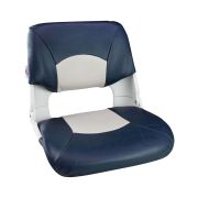 Кресло складное мягкое SKIPPER, цвет синий/белый