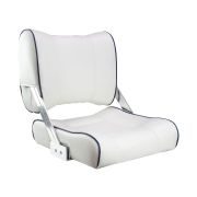 Кресло с перекидной спинкой, обивка белый винил