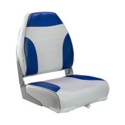 Кресло мягкое складное Classic, обивка винил, цвет серый/синий, Marine Rocket