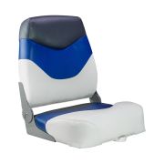 Кресло мягкое складное Premium, обивка винил, цвет белый/синий/угольный, Marine Rocket