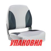 Кресло мягкое складное Classic, обивка винил, цвет серый/черный (упаковка из 4 шт.)