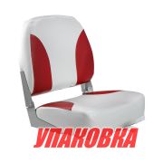 Кресло мягкое складное Classic, обивка винил, цвет серый/красный, Marine Rocket (упаковка из 10 шт.)