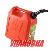 Канистра для ГСМ пластиковая, 10 л (упаковка из 6 шт.)