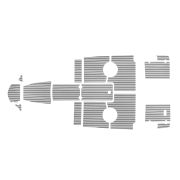 Комплект палубного покрытия для Феникс 510BR, тик серый, Marine Rocket