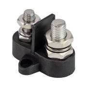 Клемма-штифт двойная с перегородкой, M8M10, черная