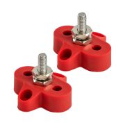 Клемма-штифт одинарная, M6, красная/красная