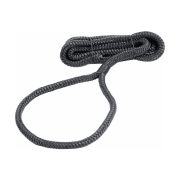 Веревка из сверхпрочного полиэфира с огонами для крепления кранца, d6 мм, L1,5 м, черный