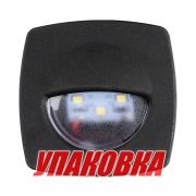 Светильник для подсветки палуб и трапов, светодиодный, 12 В, 3 Вт, черный (упаковка из 6 шт.)
