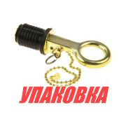 Пробка сливная 22-25 мм (защелка) с цепочкой (упаковка из 10 шт.)