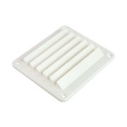 Решетка воздухозаборника 143х125х17 мм, белый