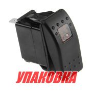 Переключатель двухпозиционный ON-OFF 12 В/20А 3Р с подсветкой (упаковка из 25 шт.)