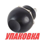 Кнопка без фиксации 12 В 3А, OFF-(ON) 2P, D22 с резиновым колпачком (упаковка из 30 шт.)