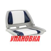 Кресло мягкое складное, обивка винил, цвет белый/синий, Marine Rocket (упаковка из 10 шт.)