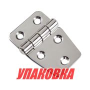 Петля 57х37х2 мм нержавеющая (упаковка из 40 шт.)