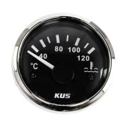 Указатель температуры двигателя 40-120 гр., черный циферблат, нержавеющий ободок, д. 52 мм