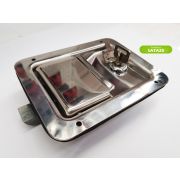 Замок врезной с ключом клавишный F29.6 SS