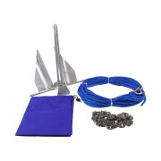 Якорь Дэнфорта 2.7 кг с цепью 1,2 м и веревкой 30 м в сумке