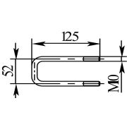 Стремянка - скоба 42х115 М10 (5355)