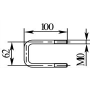 Стремянка - скоба 52х90 М10 (8094)