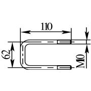 Стремянка - скоба 52х100 М10 (9591)