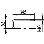 Стремянка - скоба 52х135 М10 (7418)