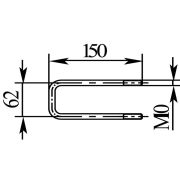 Стремянка - скоба 52х140 М10 (7160)